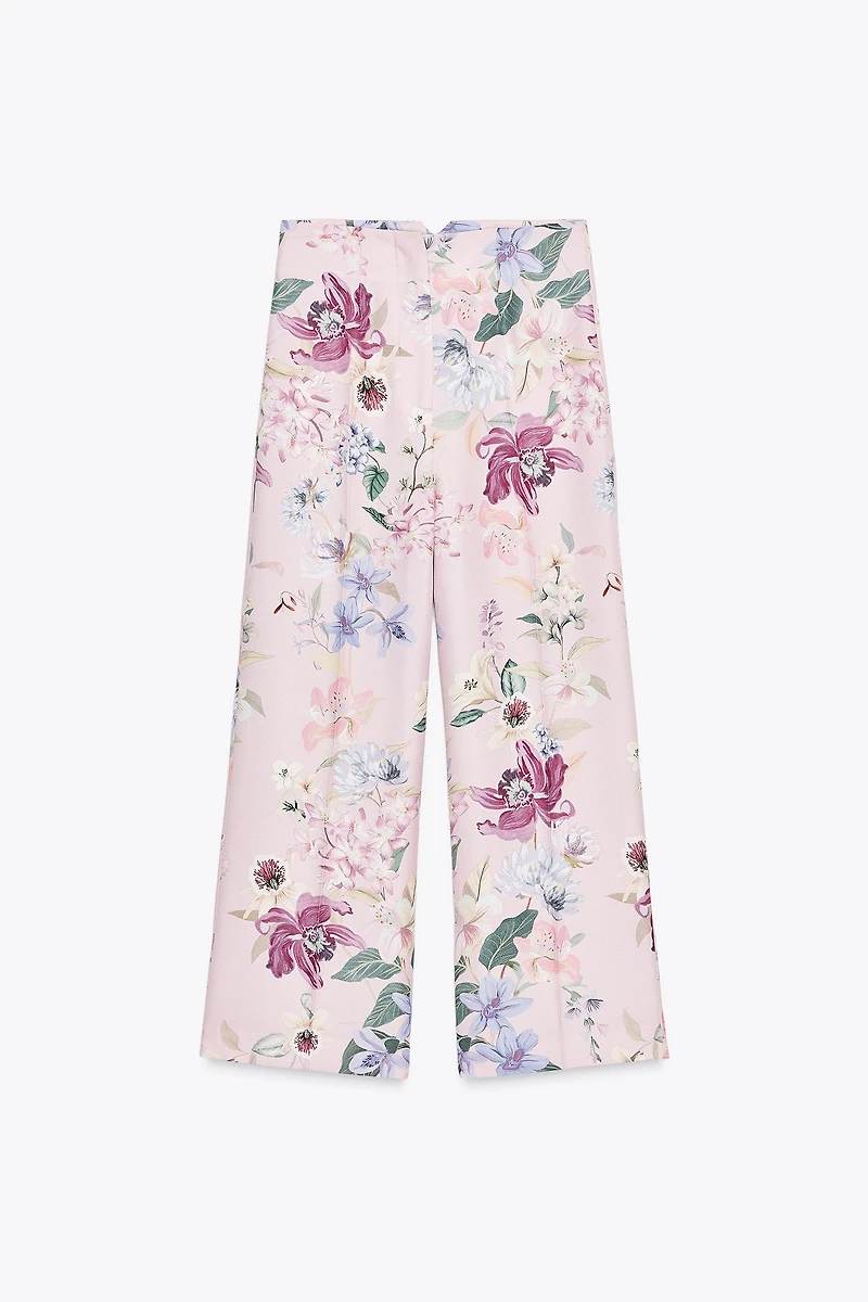FLORAL PRINT PANTS