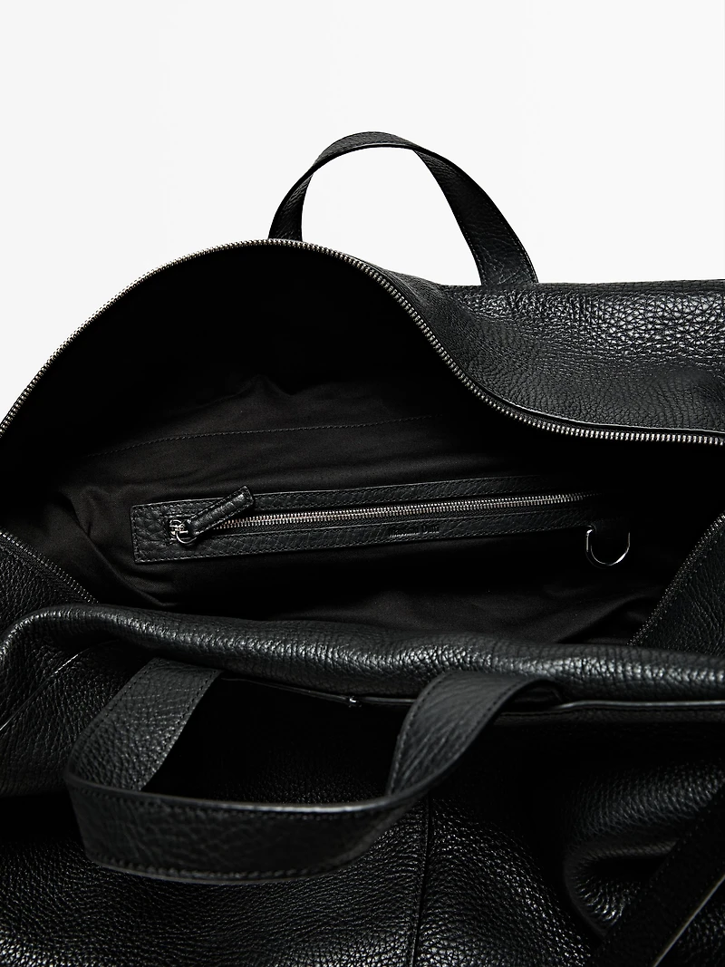 Sac duffle en cuir nappa