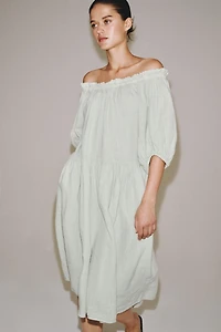 ZW COLLECTION 100% LINEN MIDI DRESS