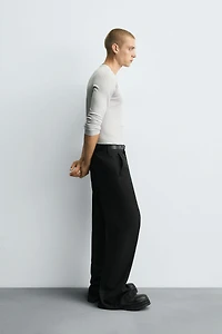 STRAIGHT FIT PANTS WITH VENTS