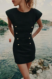 SHORT FROG FASTENING DRESS