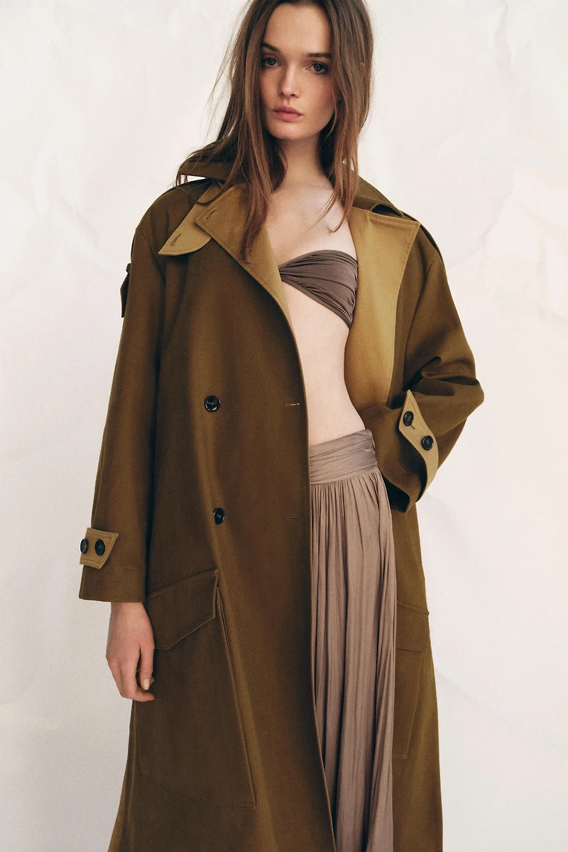 TRENCH LONG COMBINÉ ZW COLLECTION