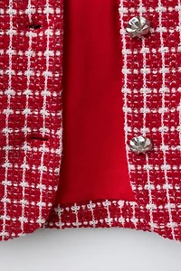 BUTTON TEXTURED JACKET