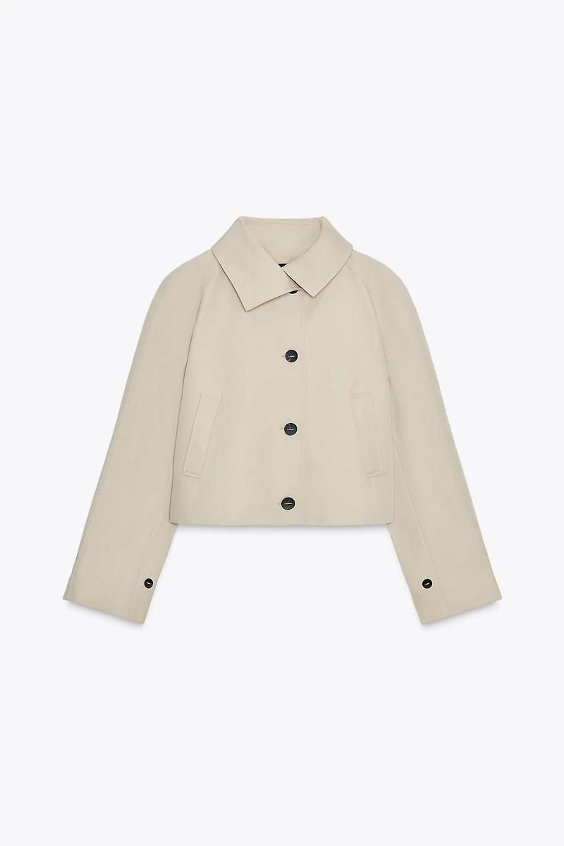 ZW COLLECTION SHORT TRENCH COAT