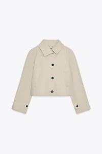 ZW COLLECTION SHORT TRENCH COAT