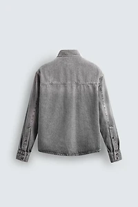 CHEMISE EN JEAN DÉLAVÉE