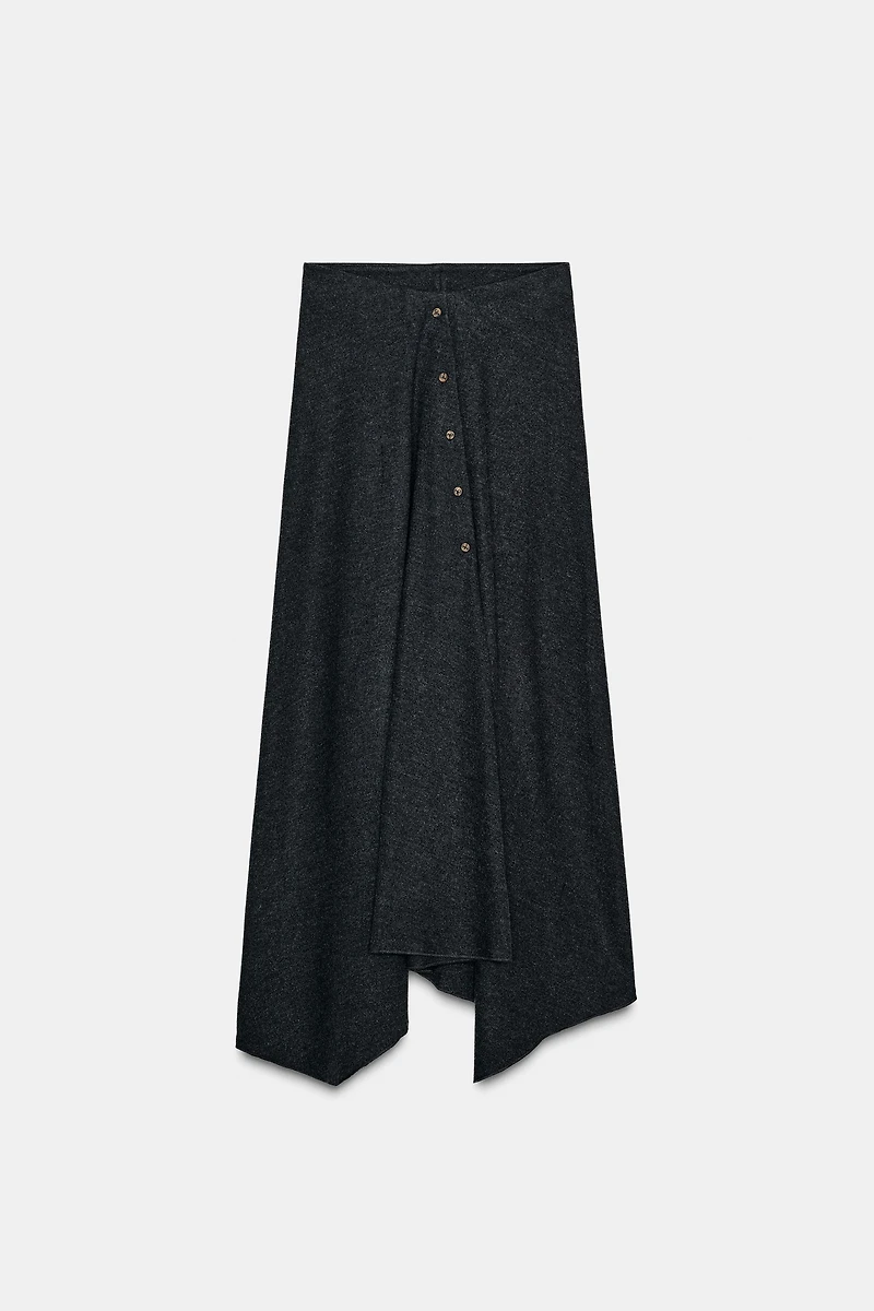 LONG SOFT RIB SKIRT