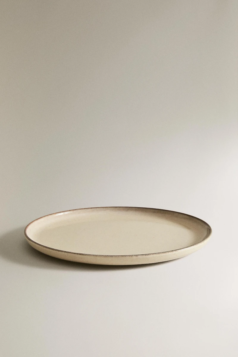 ASSIETTE PLATE GRÈS