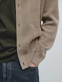 Cotton knit cardigan