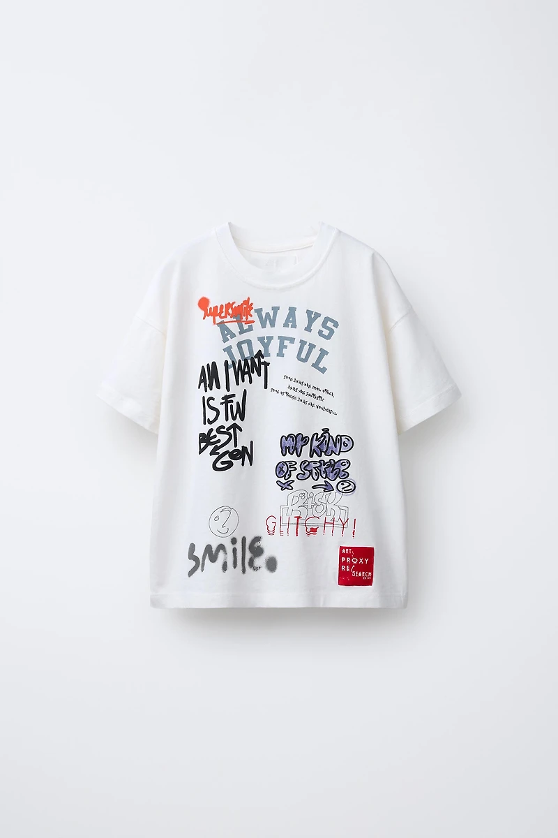 GRAFFITI PRINT T-SHIRT