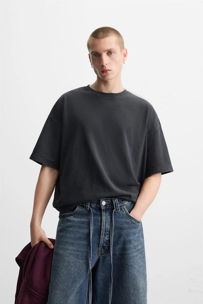 LIGHTWEIGHT WASHED BOXY FIT T-SHIRT