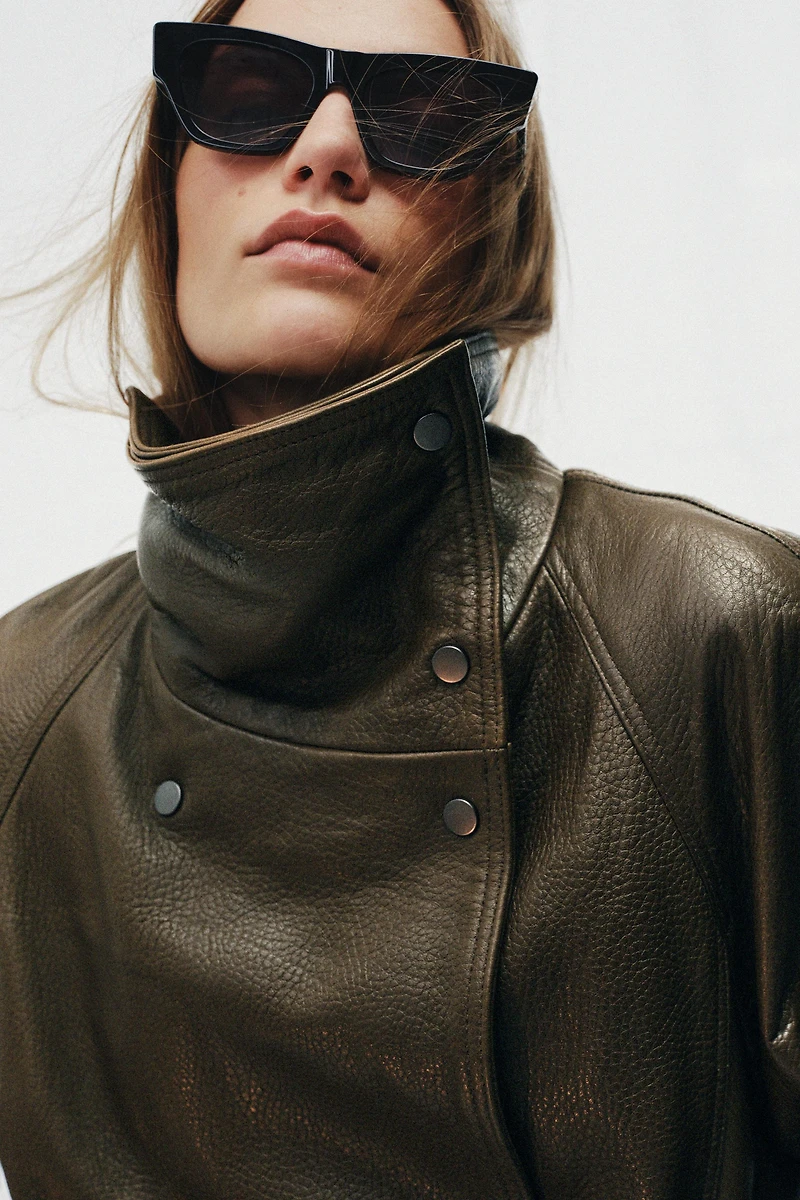 ZW COLLECTION LIMITED EDITION OVERSIZED LEATHER JACKET