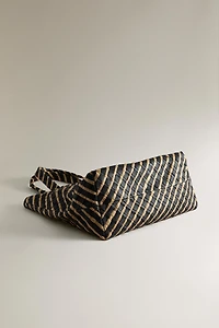 BRAIDED LEATHER TOTE BAG