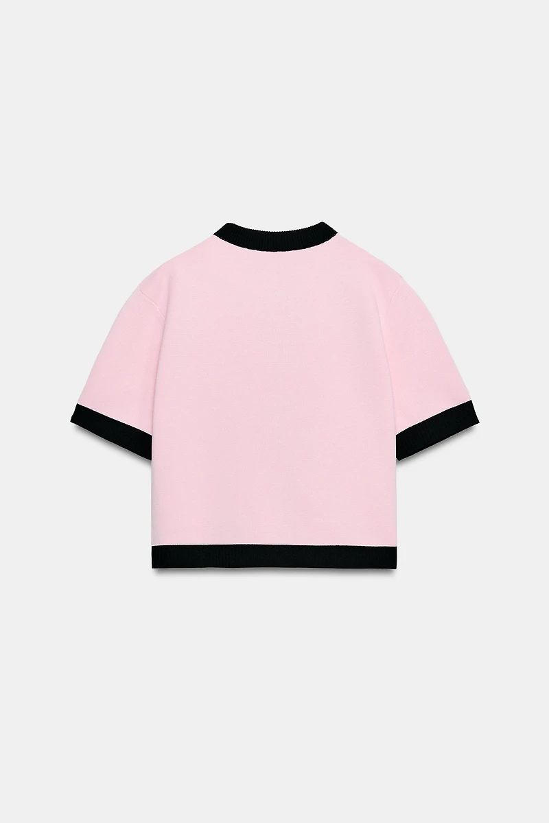 COMBINATION SHORT SLEEVE KNIT JACKET