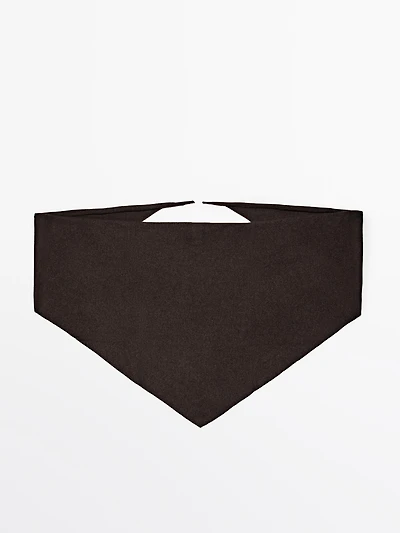 100% cashmere bandana