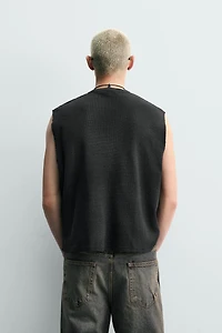 PRINTED KNIT TANK TOP