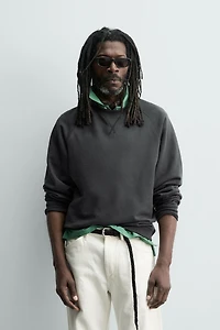 SWEAT DÉLAVÉ COL ROND AARON LEVINE X ZARA
