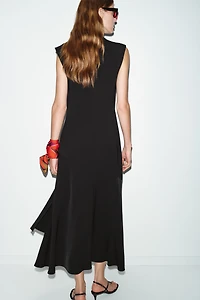 ASYMMETRIC MIDI DRESS