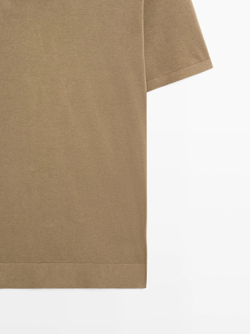 Polo en maille de coton à manches courtes