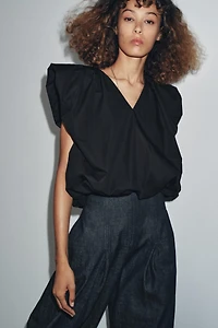 ZW COLLECTION BALLOON POPLIN TOP