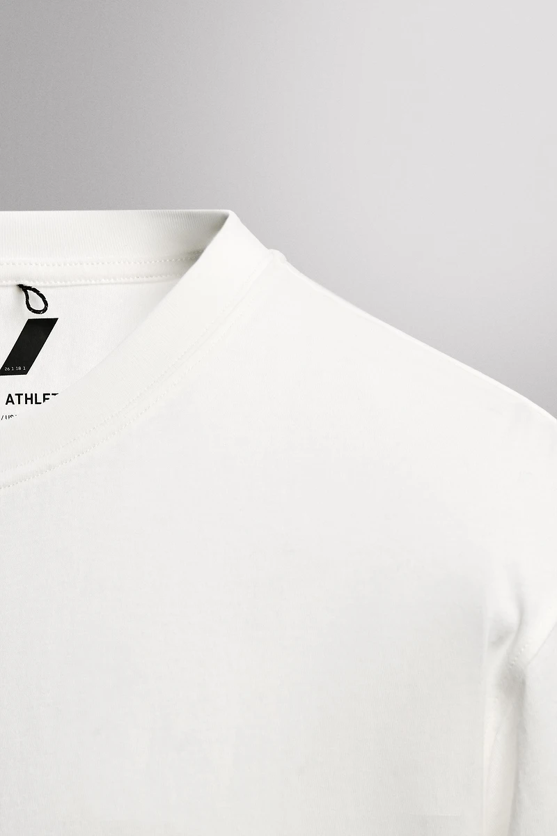 T-SHIRT BASIQUE EN COTON POUR L'ENTRAÎNEMENT