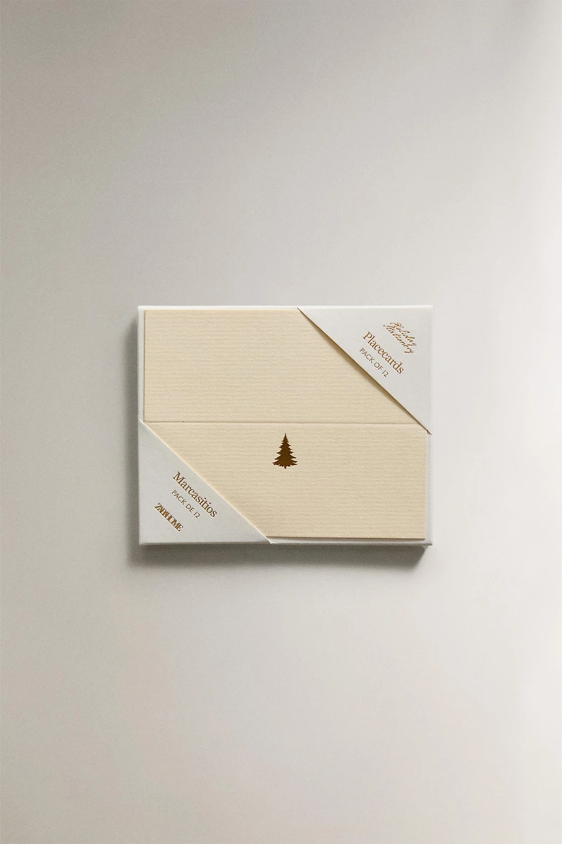 SET OF CHRISTMAS PLACEHOLDERS (SET OF 12)