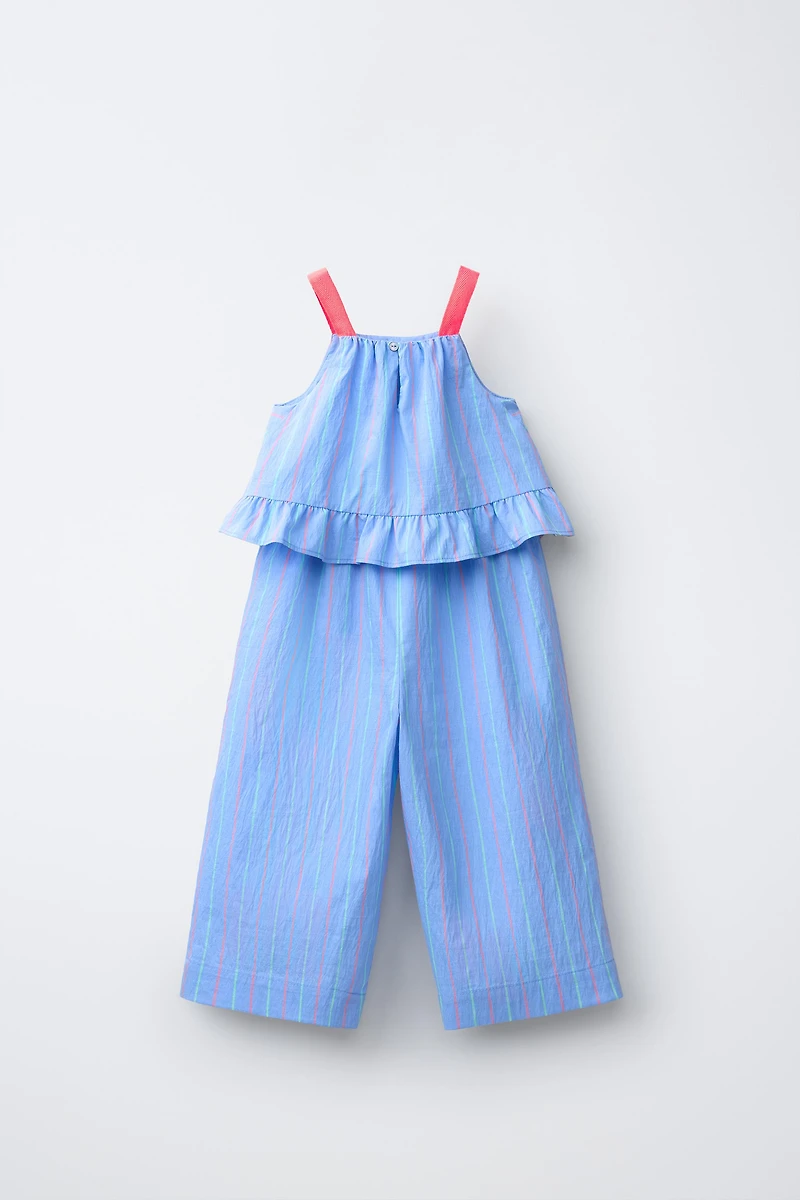 STRIPED LONG JUMPSUIT
