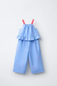 STRIPED LONG JUMPSUIT