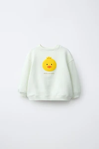 EMBROIDERED CHICK SWEATSHIRT