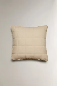 REVERSIBLE FAUX SHEARLING PILLOW SHAM FOR QUILT