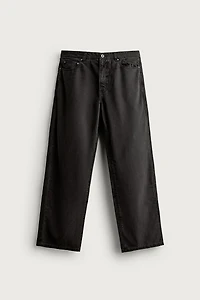LYOCELL-COTTON STRAIGHT-FIT PANTS