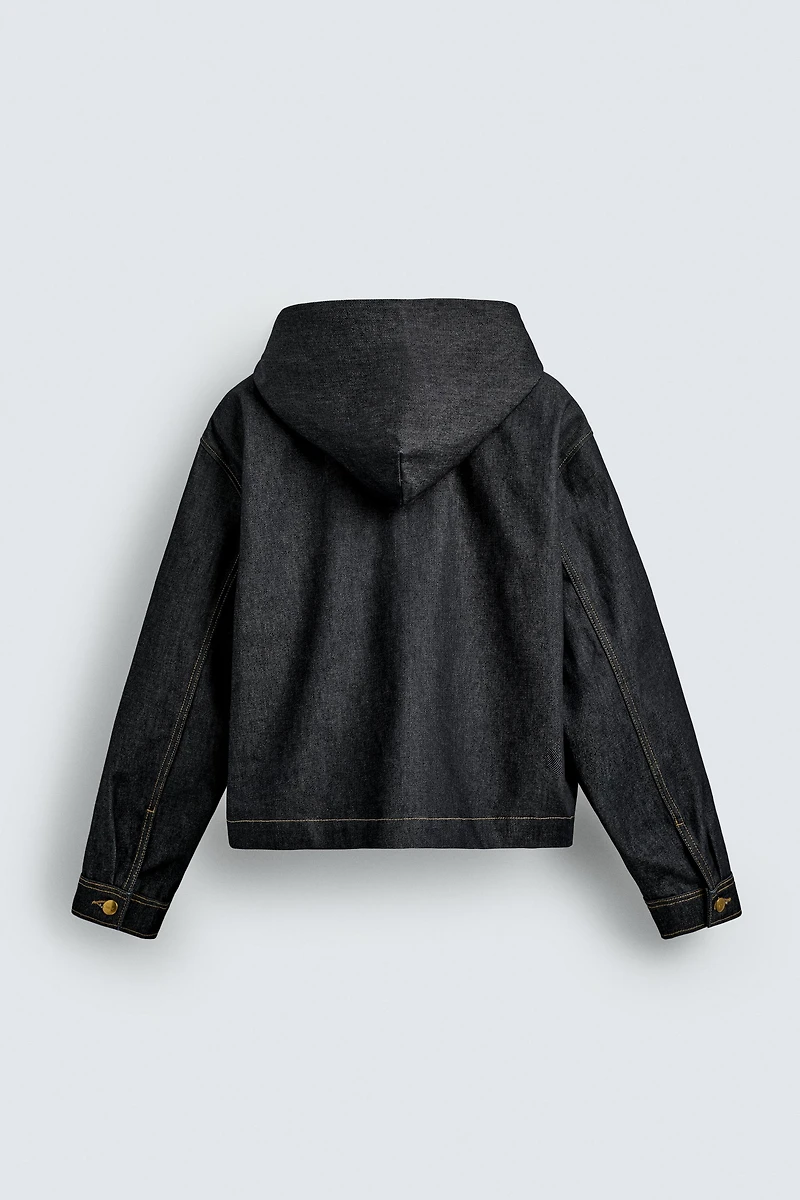VESTE EN JEAN À CAPUCHE
