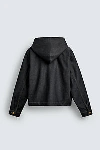 VESTE EN JEAN À CAPUCHE