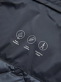 Veste courte déperlante en duvet mélangé