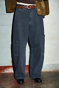 TRF BAGGY BALLOON JEANS WITH POCKETS