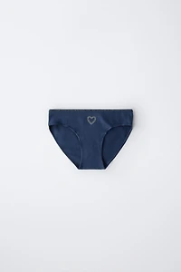 6-14 ANS/ LOT DE SIX CULOTTES À STRASS ET FORMES