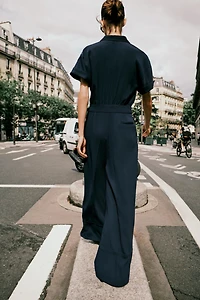 LONG CREPE JUMPSUIT