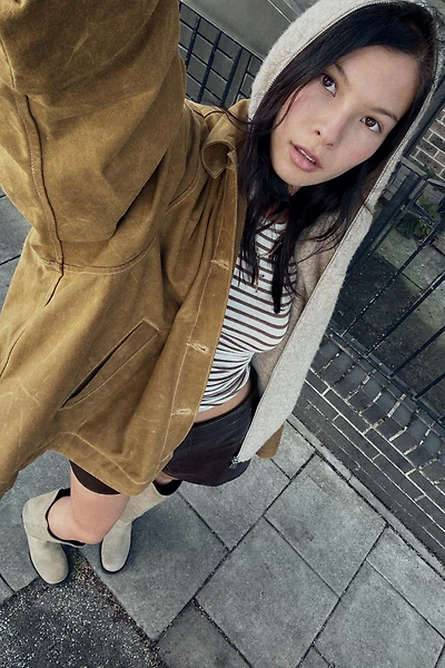 HOODED WOOL JACKET