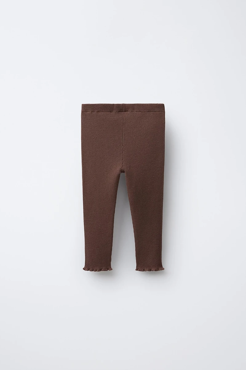 KNIT BOW LEGGINGS