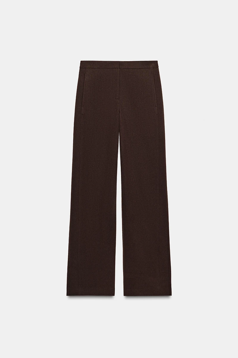 MID-RISE STRAIGHT LEG PANTS