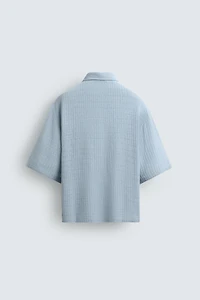 CHEMISE RELAXED FIT TEXTURÉE