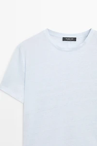 100% linen short sleeve T-shirt