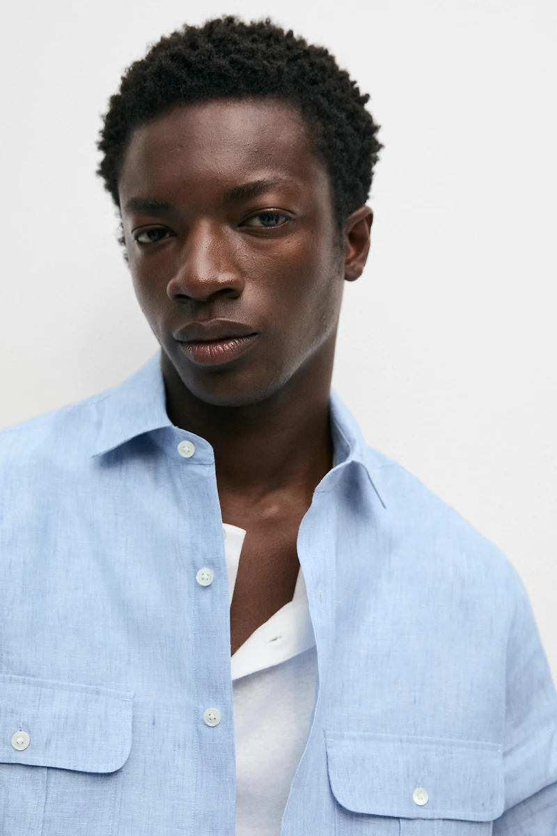 100% Linen Regular Fit Shirt
