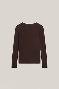 Transparent silk blend top with long sleeves - LIMITED EDITION