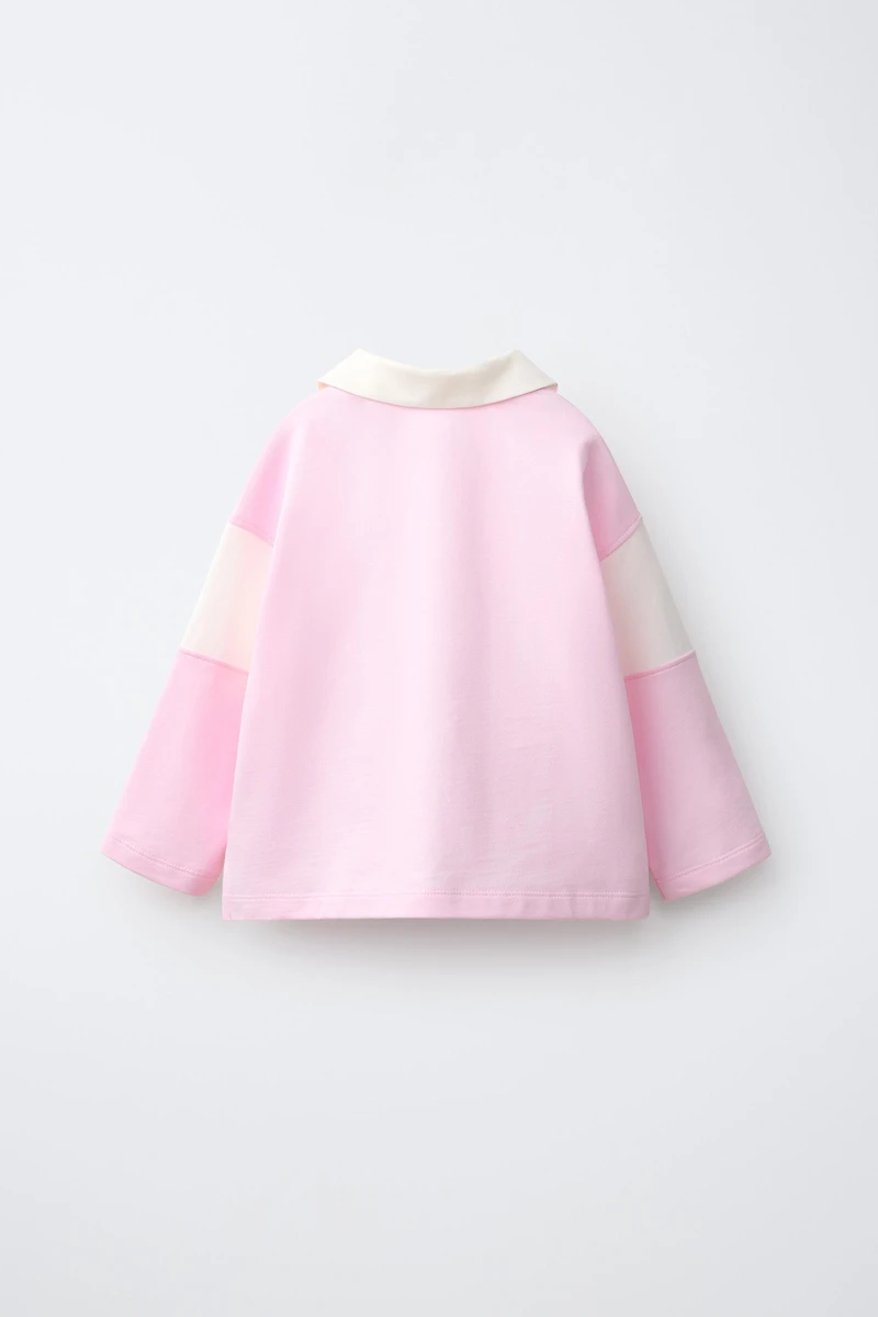 EMBROIDERED HEART COLLAR POLO