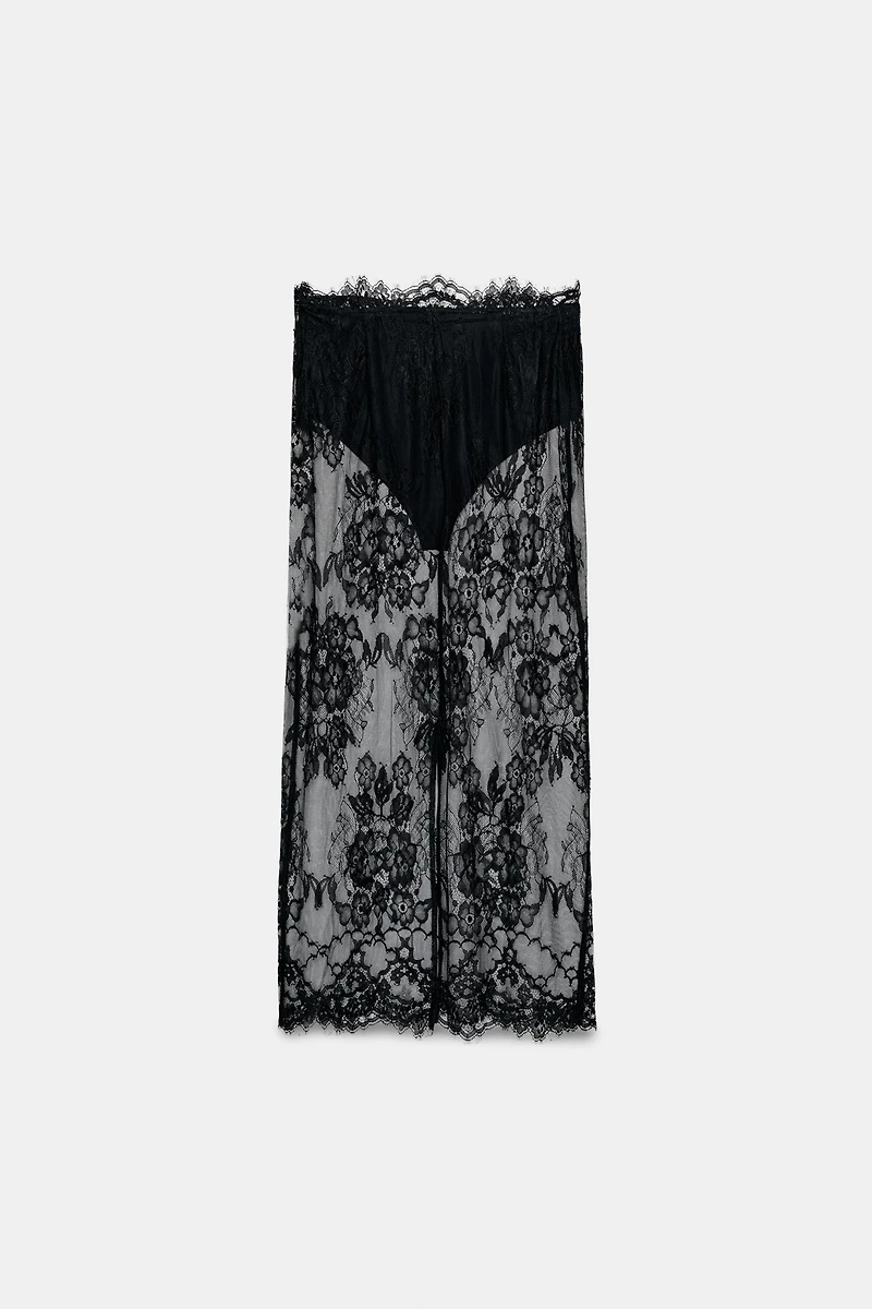 LACE MIDI SKIRT