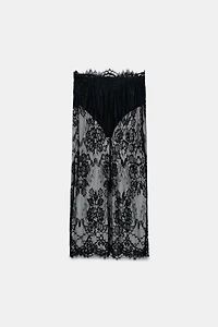 LACE MIDI SKIRT