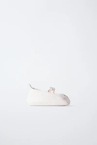 EMBROIDERED COTTON BOOTIES