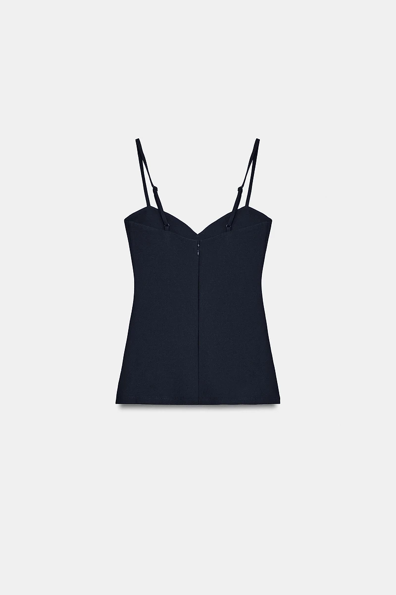 CREPE STRAPPY TOP