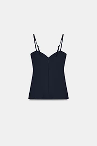 CREPE STRAPPY TOP